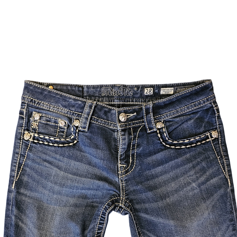 Miss Me Embellished Blue Jeans - Picture 7 of 7